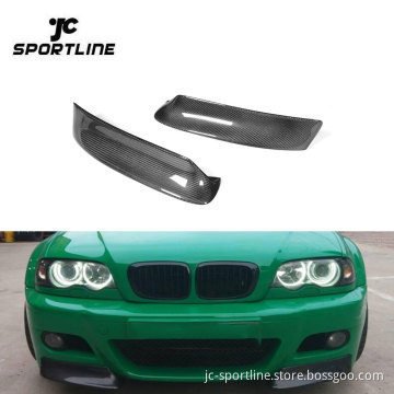 Carbon Fiber Front Bumper Splitter Lip Aprons for BMW 3 Series E46 M3 1999-2006